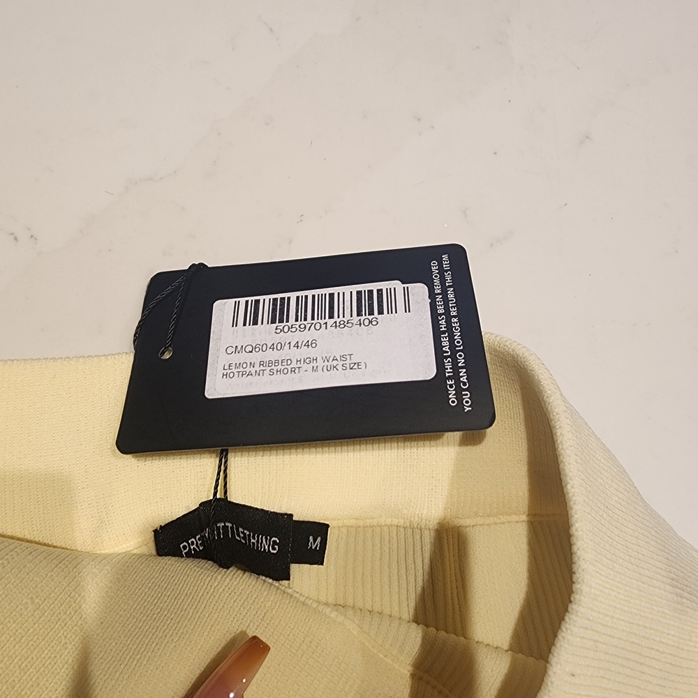 PrettyLittleThing Lemon Ribbed Cardigan - Picture 5 of 6